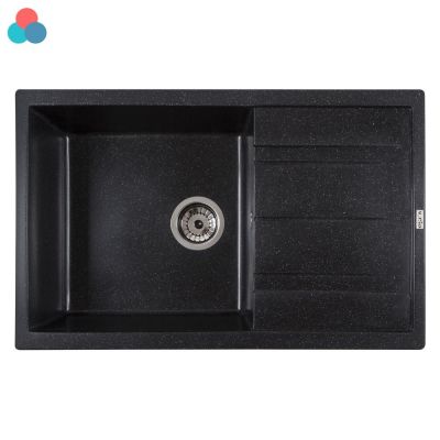 Кухонная мойка Ventolux DIAMANTE (SPACE BLACK) 765x485x200