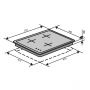 Варочная поверхность газовая Ventolux HG430-G3G CS (BK)