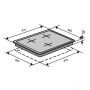 Варочная поверхность газовая Ventolux HSF430-S3G CEST (WH)