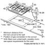 Варочная поверхность газовые Bosch PCQ 7B5B90