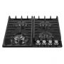 Варочная поверхность газовая Ventolux HSF640-H2G CEST (BK)