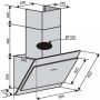 Вытяжка наклонная Ventolux TOSCANA 90 WH (1000) TRC MM