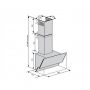 Вытяжка наклонная Ventolux WAVE 60 BK (1200) TRC SD