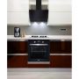 Вытяжка наклонная Ventolux Wave 60 BK (1000) Trc IT