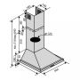 Вытяжка купольная Ventolux LIDO 60 BK (700)