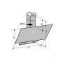 Вытяжка наклонная Ventolux MIRROR 60 BK (1000) TC