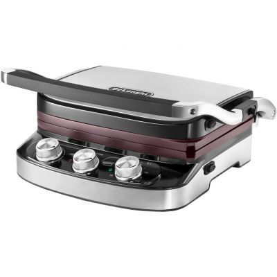 Электрогриль прижимной Delonghi CGH 912C Steel BK