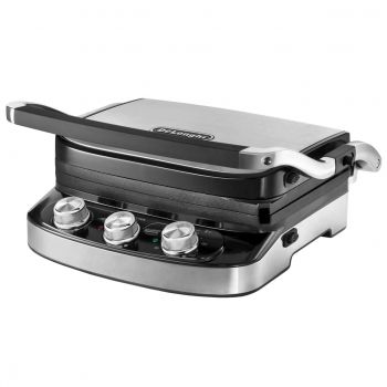 Электрогриль прижимной Delonghi CGH 912 Steel BK